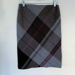 Kenar Wool Plaid Pencil Skirt – Size 4 (NWOT)